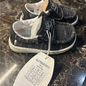 Hey Dude Kids Black Moccasins